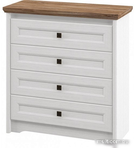 Комод Неман мебель Тиволи МН-035-10 (белый структурный-дуб стирлинг)