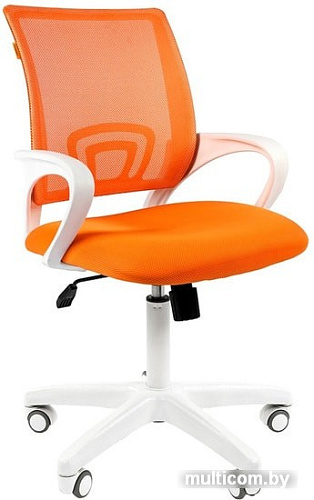 Кресло CHAIRMAN 696 white (оранжевый)