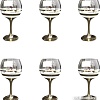 Набор бокалов для вина Glasstar Line Gold LNK224-411-3 (6 шт)