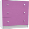 Комод МДК Феникс КМ1Ф-Р с 3 ящиками 820x800x418 (розовый)