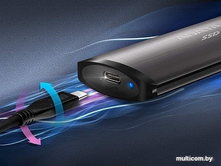 Внешний накопитель A-Data SE760 512GB ASE760-512GU32G2-CBK (черный)