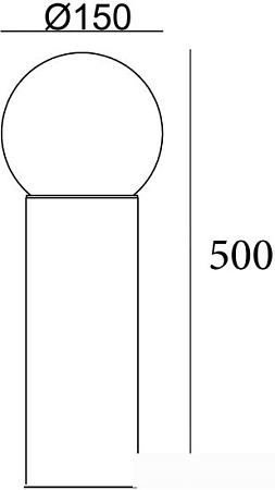 Садовый светильник ESCADA 30001G/01 (темно-серый)