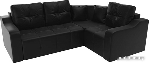 Угловой диван Mebelico Кембридж угловой 108832 (правый, экокожа, черный)