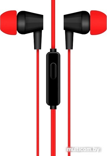 Наушники Krutoff J69 (черный/красный)