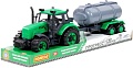 Трактор Полесье Прогресс с прицепом-цистерной 94636 (зелёный)