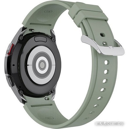 Ремешок Rumi Classic силиконовый для Samsung Galaxy Watch4/5 (20 мм, шалфейно-зеленый)