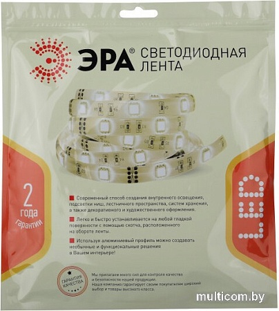 Светодиодная лента ЭРА LS2835-14,4-120-24-65-4000К-5m