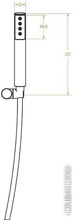 Душевой гарнитур Laveo Pretto NLP 10AD