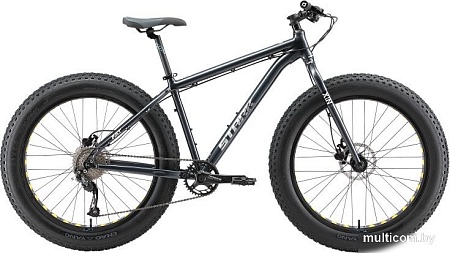 Велосипед Stark Fat 26.3 р.16 2025 HQ-0017808 (темно-серый/серебристый металлик, разобранный)