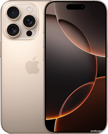 Смартфон Apple iPhone 16 Pro Dual eSim 256GB (пустынный титан)