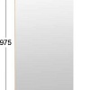 Зеркало Трия Хилтон Исп.2.1 (дуб крафт золотой)