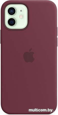 Чехол Apple MagSafe Silicone Case для iPhone 12/12 Pro (сливовый)