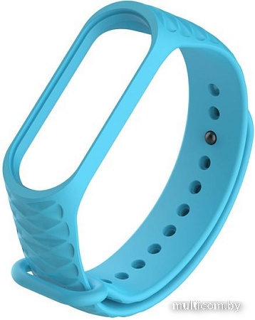 Ремешок Xiaomi ребристый для Mi Band 3 (голубой)