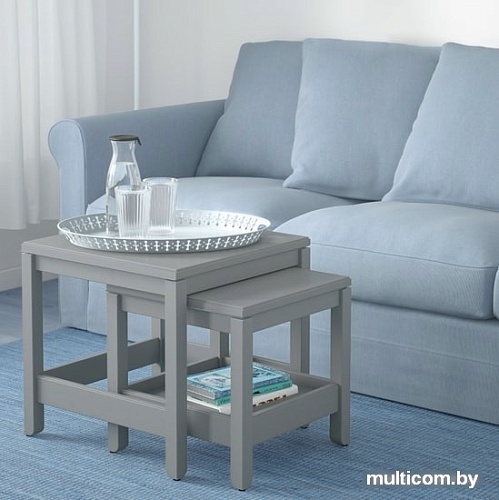 Журнальный столик Ikea Хавста (серый) 104.142.12