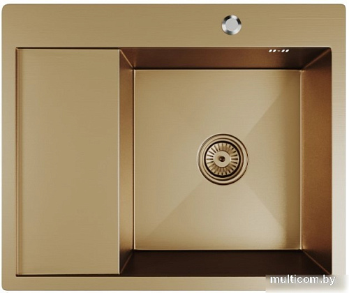 Кухонная мойка Mixline Pro 552928 (бронза, с сифоном)