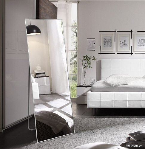 Зеркало Алмаз-Люкс Ма1nu 150x50 (в алюминиевой раме/серебро)