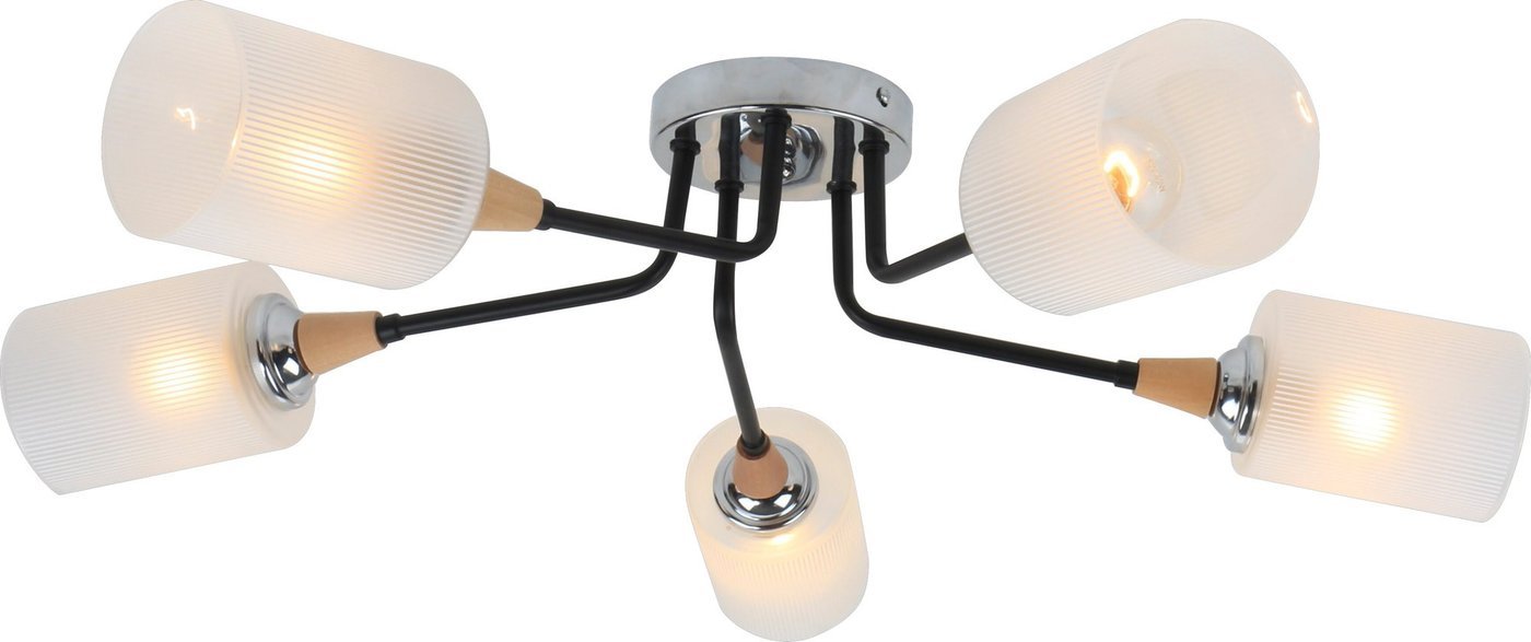 Припотолочная люстра Escada 2101/5P (черный/хром)