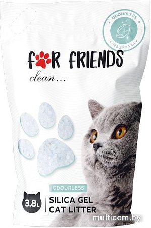 Наполнитель для туалета For Friends Силикагелевый TUZ799 3.8 л