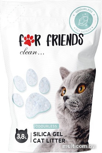 Наполнитель для туалета For Friends Силикагелевый TUZ799 3.8 л