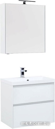 Мебель для ванных комнат Aquanet Комплект Гласс 70 00240464 (белый)