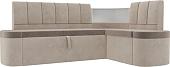 Угловой диван Mebelico Тефида 107512 (правый, коричневый/бежевый)