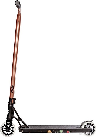 Трюковый самокат Novatrack Psycho 90/110 110A.PSYCHO.BZ23 (черный/коричневый)