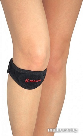 Ортез коленный Польза При болезни Шлаттера 0417 (черный)