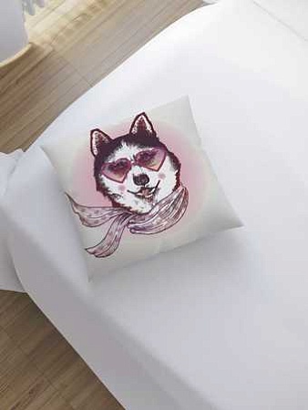 Чехол на подушку JoyArty Стильный пес sl_15531