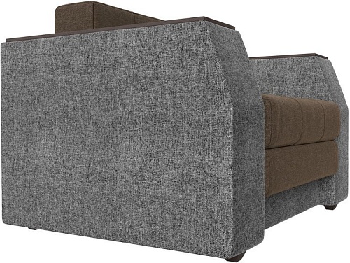 Кресло-кровать Лига диванов Атлантида 113879 (рогожка, коричневый/серый)