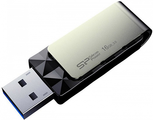 USB Flash Silicon-Power Blaze B30 Black 16GB (SP016GBUF3B30V1K)