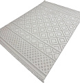 Ковер для жилой комнаты Radjab Carpet Поло Прямоугольник PL 200 12550RK (2x4, Cream)
