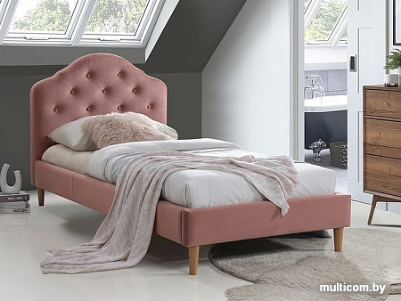 Кровать Signal Chloe Velvet 90x200 (античный розовый)