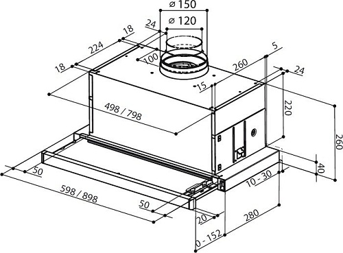 Кухонная вытяжка Faber Maxima EG8 AM/X A60