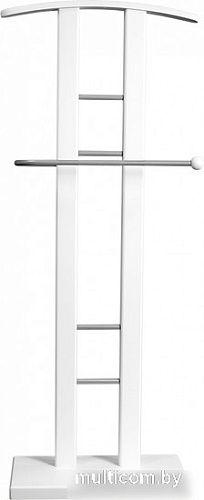 Стойка для одежды Мебелик Костюмная галант 321 (металлик/белый)