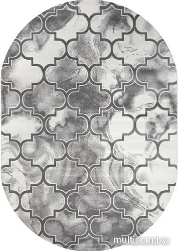 Ковер для жилой комнаты Bossan Nizza 1850B-KGRI-AGRI-OVAL (1.6x3)