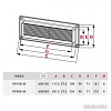 Вентиляционная решетка Awenta KP204-30GR 60x204 (графитовый)
