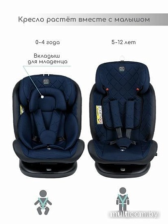 Детское автокресло Amarobaby Brilliant Isofix AMARO-2003-BrSi (синий)