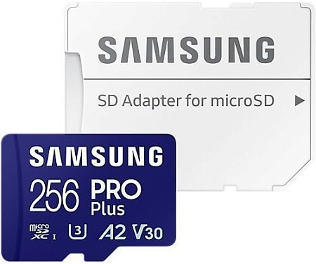 Карта памяти Samsung PRO Plus microSDXC 256GB MB-MD256SA/EU (с адаптером)