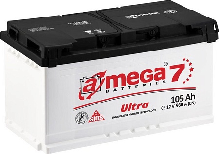 Автомобильный аккумулятор A-mega Ultra 105 R (105 А&middot;ч)