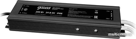 Блок питания Gauss 200W 24V IP66 202022400