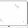 Зеркало BelBagno SPC-MAR-900-600-LED-TCH-WARM