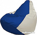 Кресло-мешок Flagman Груша Мега Super Г5.1-125 (синий/белый)