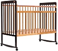 Детская кроватка Bambini Euro Style М 01.10.03 (темный орех/натуральный)