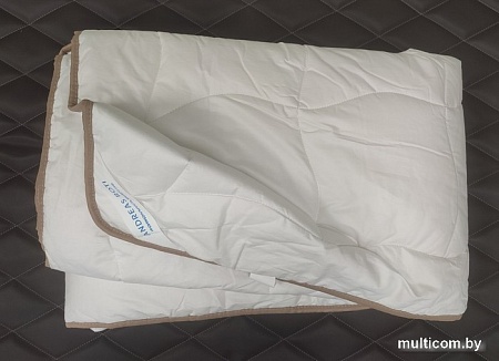 Одеяло Andreas Roti Всесезонное Бязь Шерсть ОС010302.3241 (140x205, волна белый)