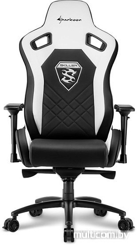 Кресло Sharkoon Shark Skiller SGS4 BK/WH (черный/белый)