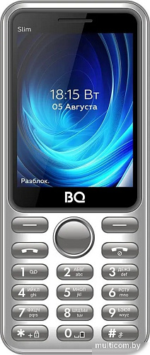Кнопочный телефон BQ BQ-2833 Slim (серый)
