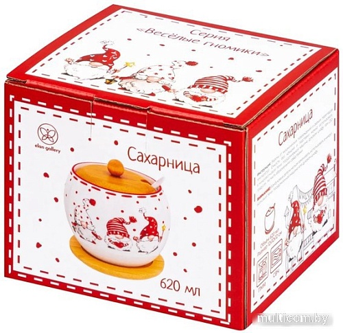 Сахарница Elan Gallery Веселые гномики 540634