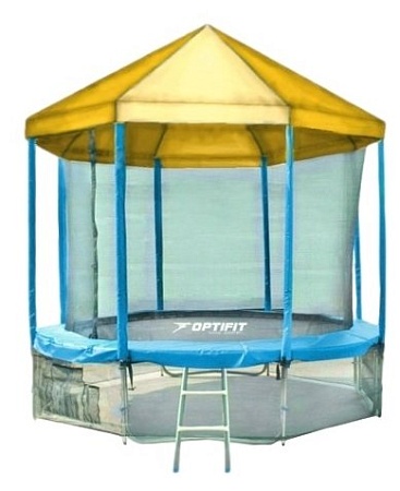 Каркасный батут Optifit Like 14ft с крышей