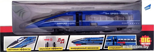 Поезд Big Motors G1718 (синий)