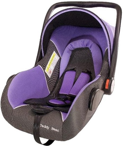 Детское автокресло Мишутка HB 801 (фиолетовый/черные точки)